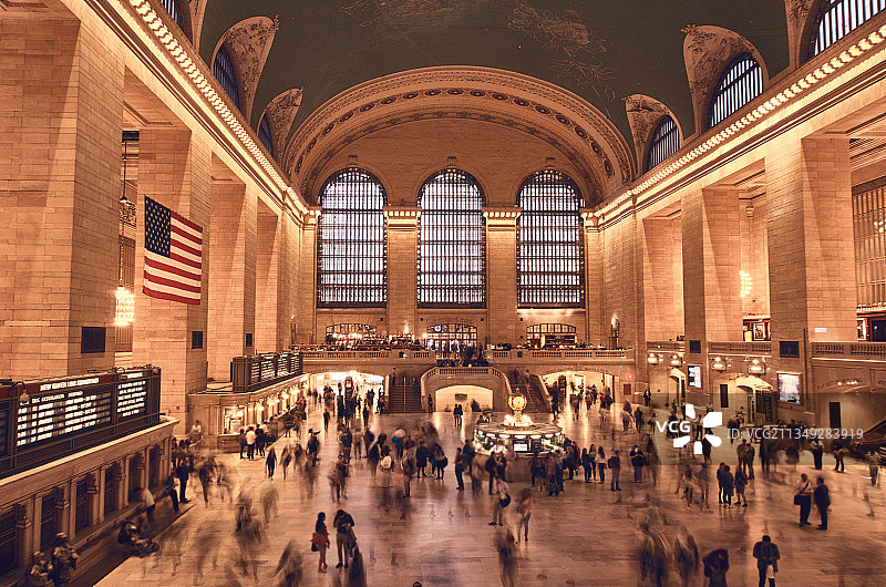 纽约中央车站内部图片素材