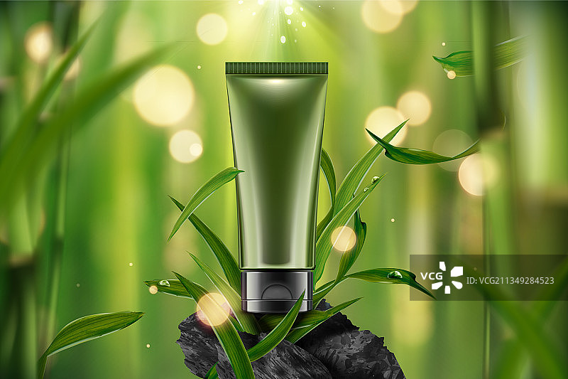 空白化妆品塑料软管图片素材