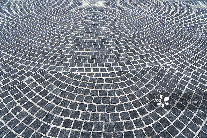 俯视空旷的砖地图片素材
