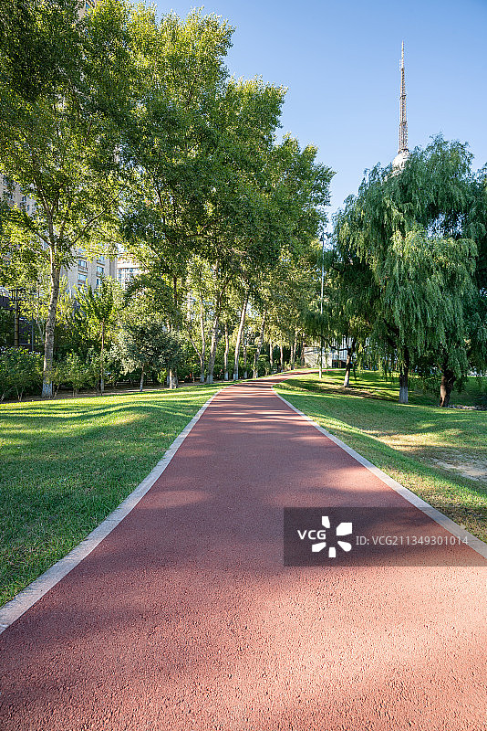 公园塑胶跑道图片素材