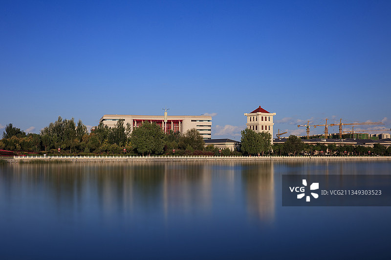 呼和浩特东河景观图片素材
