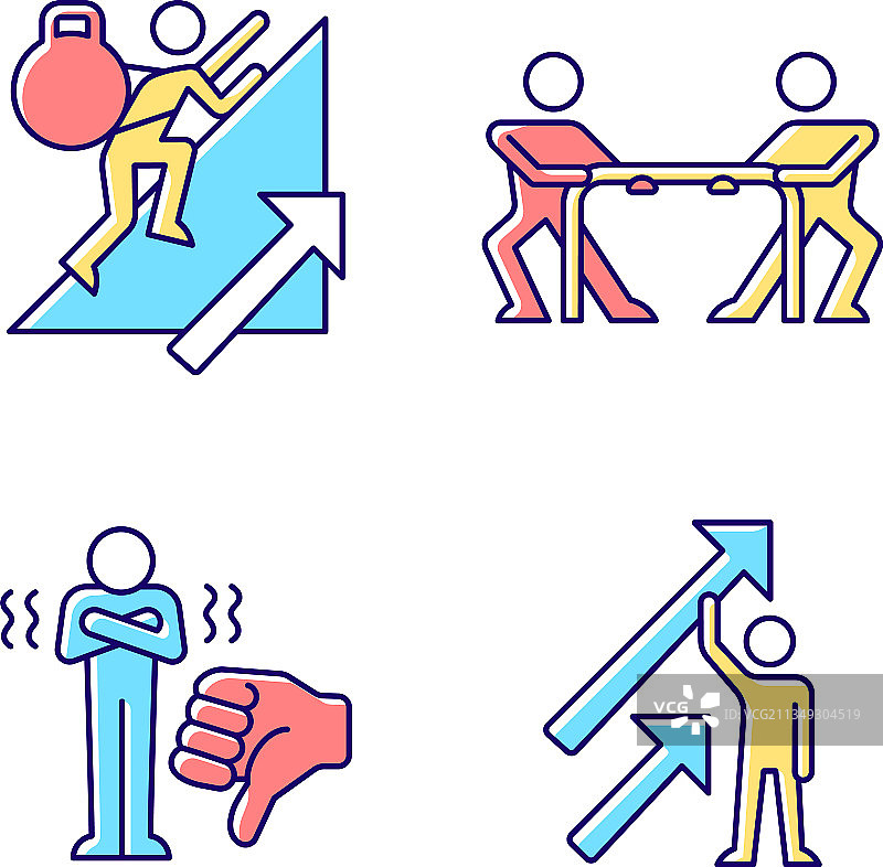 励志的复杂性和结果RGB颜色图片素材