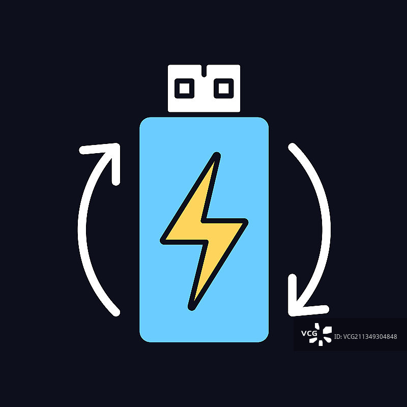 可充电锂离子电池RGB颜色手册图片素材