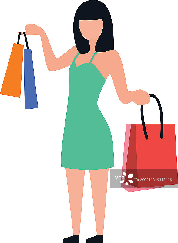 购物的兴奋感图片素材