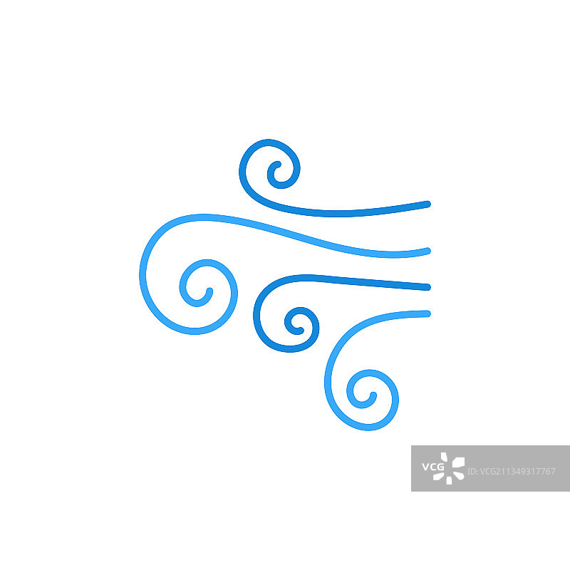 手绘风概念细线条蓝色图标图片素材