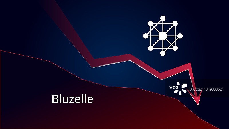 Bluzelle (BLZ) 价格下跌趋势图片素材