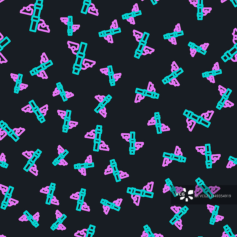 线条监控摄像头图标隔离无缝图片素材