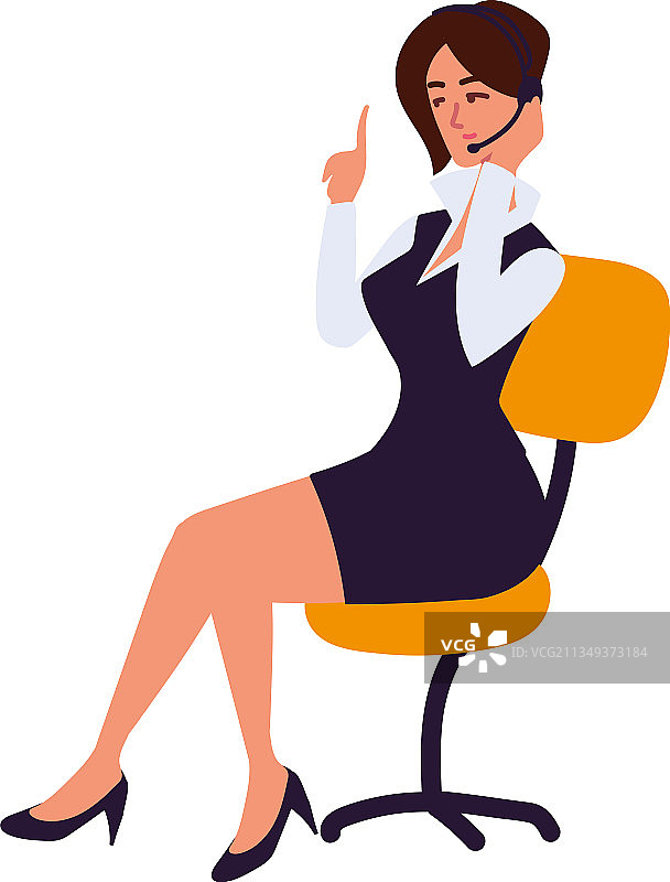 戴着耳机的女人图片素材