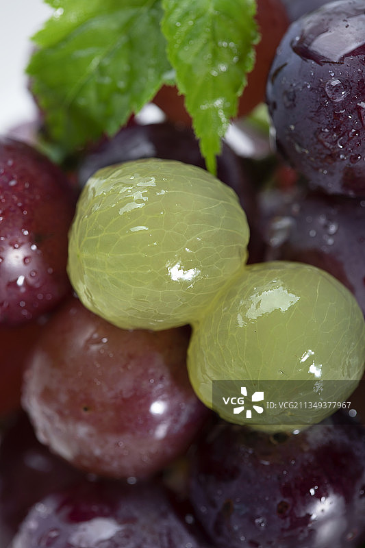 果肉,葡萄,水滴,清新图片素材