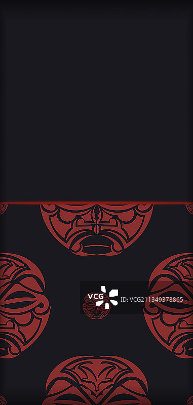 黑色明信片印刷设计模板图片素材