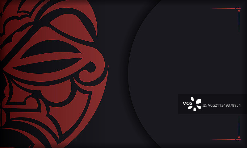 波利泽尼亚人脸明信片设计图片素材