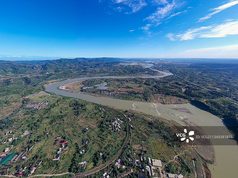 成都沱江第一湾图片素材