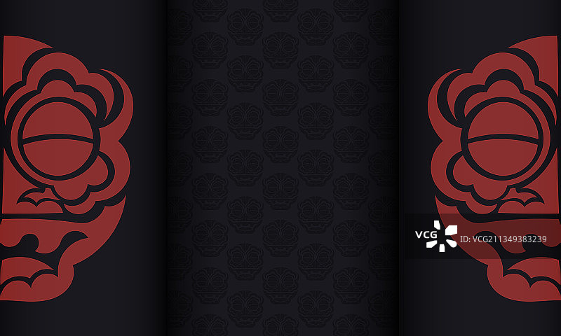 带毛利神面具的黑色banner模板图片素材