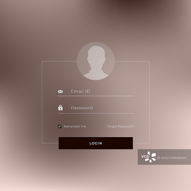 网站或应用程序登录页面模板设计图片素材