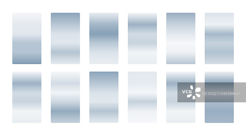 金属银色柔和渐变套装图片素材