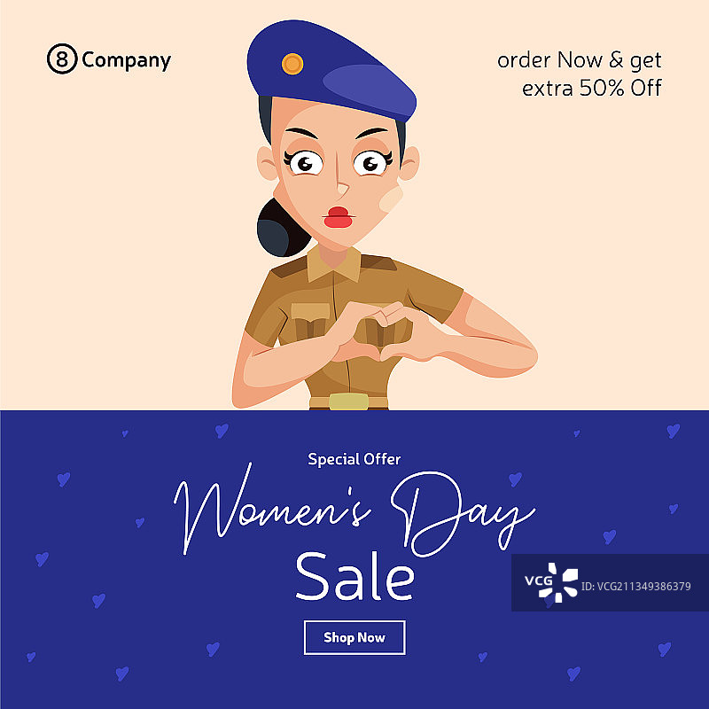 妇女节促销banner设计图片素材