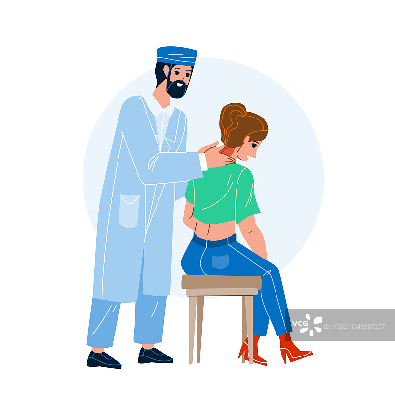 颈椎检查与治疗图片素材