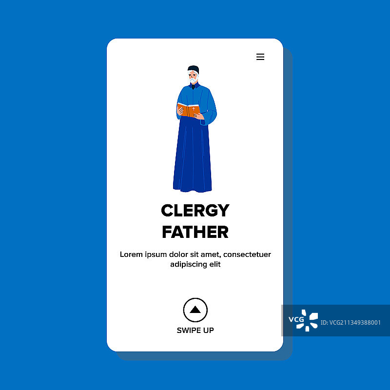 穿着宗教服饰的牧师图片素材