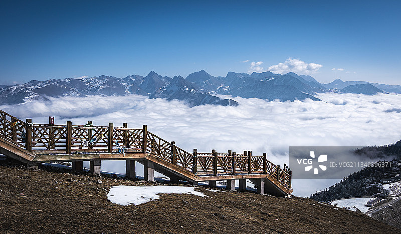 四川雅安宝兴县达瓦更扎风光图片素材