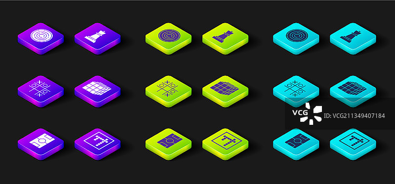 冰球桌宾果游戏井字游戏魔方套装图片素材