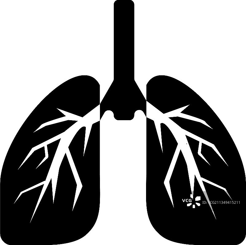 肺部图标图形设计图片素材