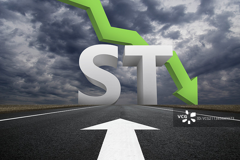 股票退市风险警示（ST）概念图片素材