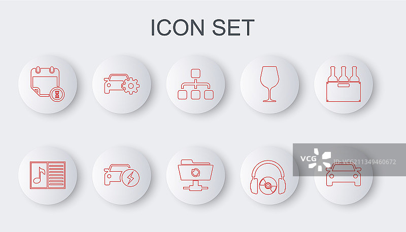 汽车音乐书音符层级图片素材