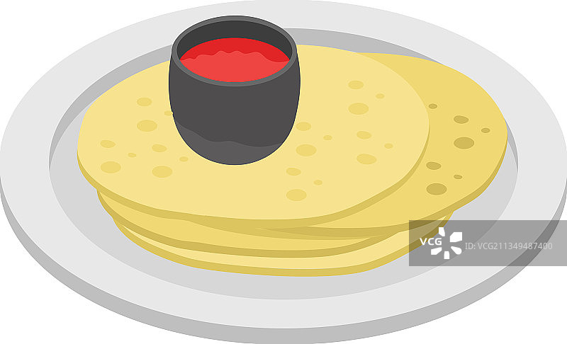 扁平面包图片素材