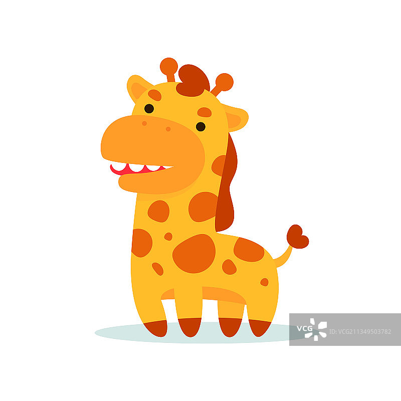 卡通矢量长颈鹿图片素材