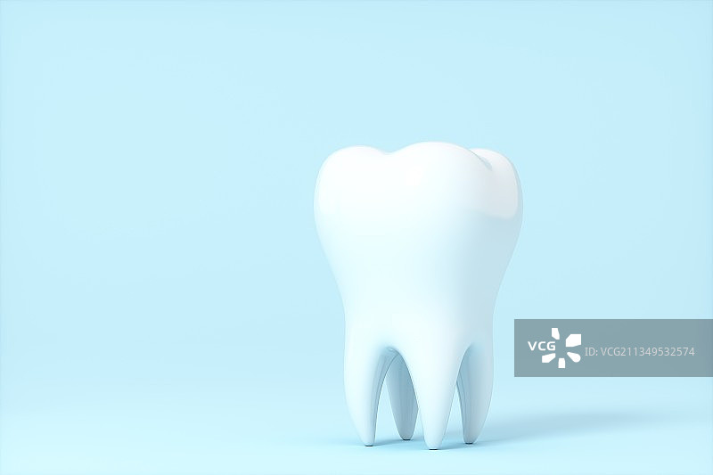 3D渲染的牙齿模型图片素材