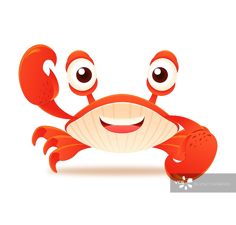卡通矢量螃蟹图片素材