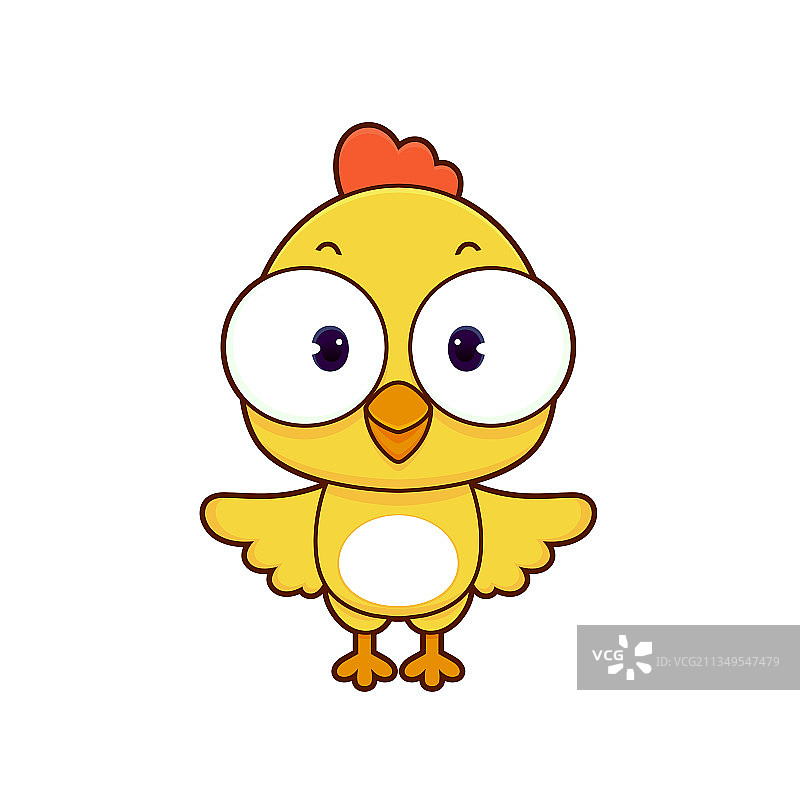 卡通矢量小黄鸡图片素材