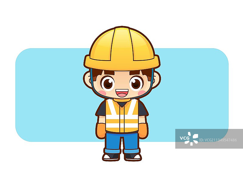 矢量工人卡通形象图片素材