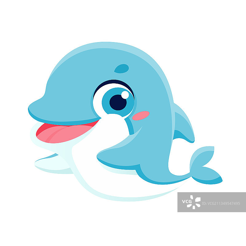 卡通矢量海豚图片素材