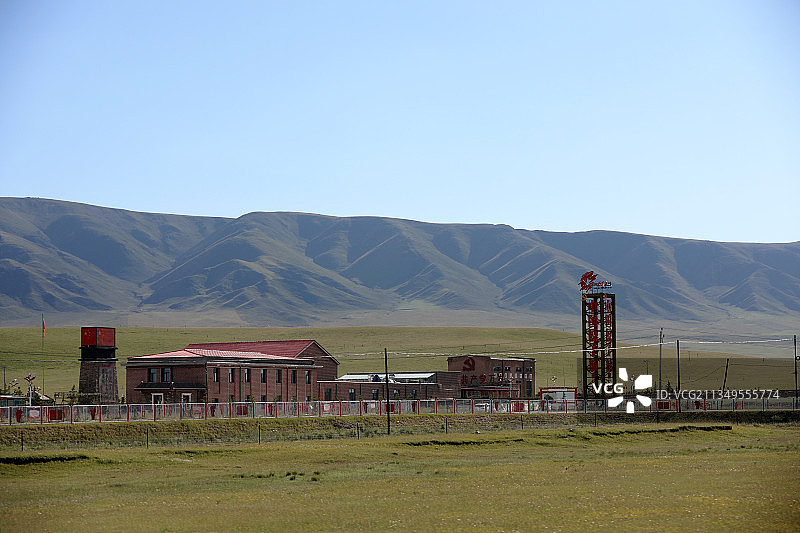 青海湖中国原子城爆轰实验场图片素材