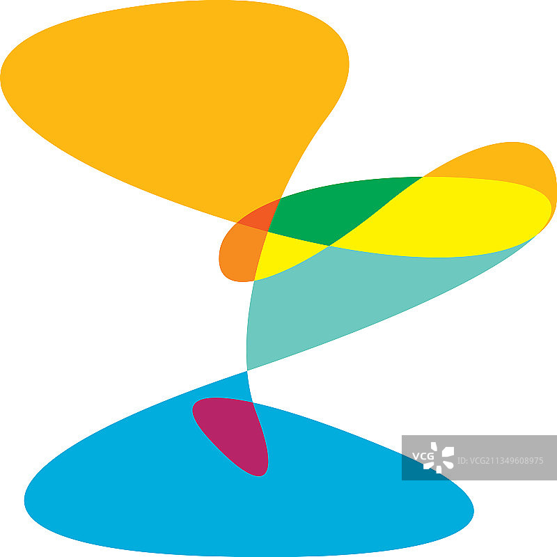 随意的曲线，潦草的徒手抽象的形状图片素材