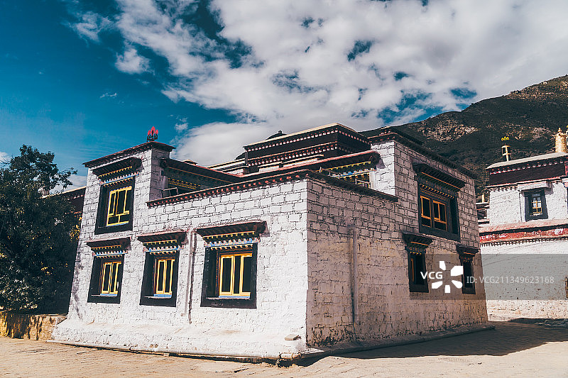 西藏拉萨色拉寺建筑风貌图片素材