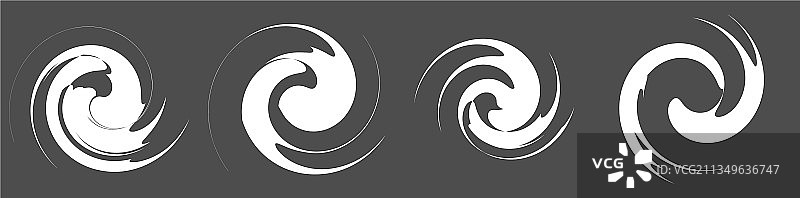 螺旋涡卷四件套图片素材