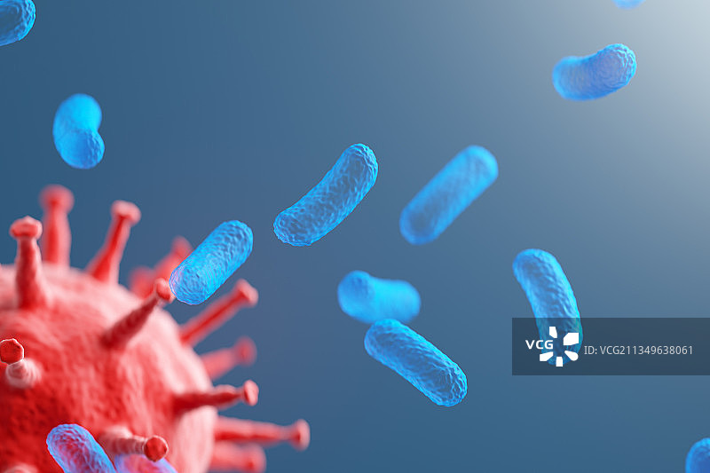 医学生物科技题材的病毒细胞分子DNA图片素材
