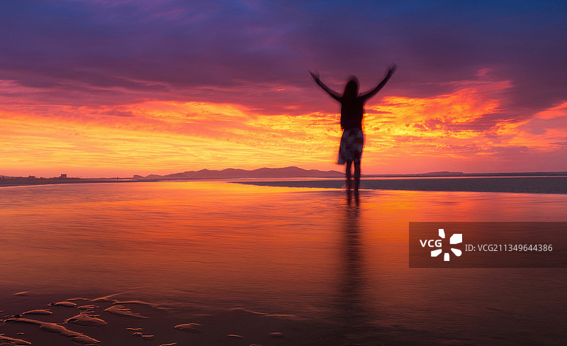 落日余晖图片素材