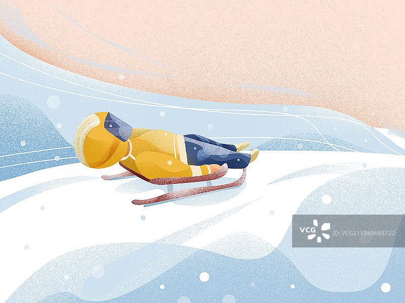 无舵雪橇图片素材