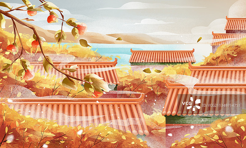 二十四节气之霜降图片素材