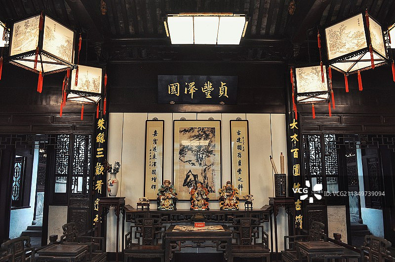 苏州周庄古镇张厅沈厅图片素材