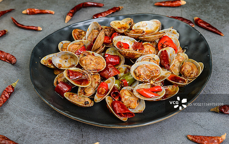 爆炒花甲图片素材