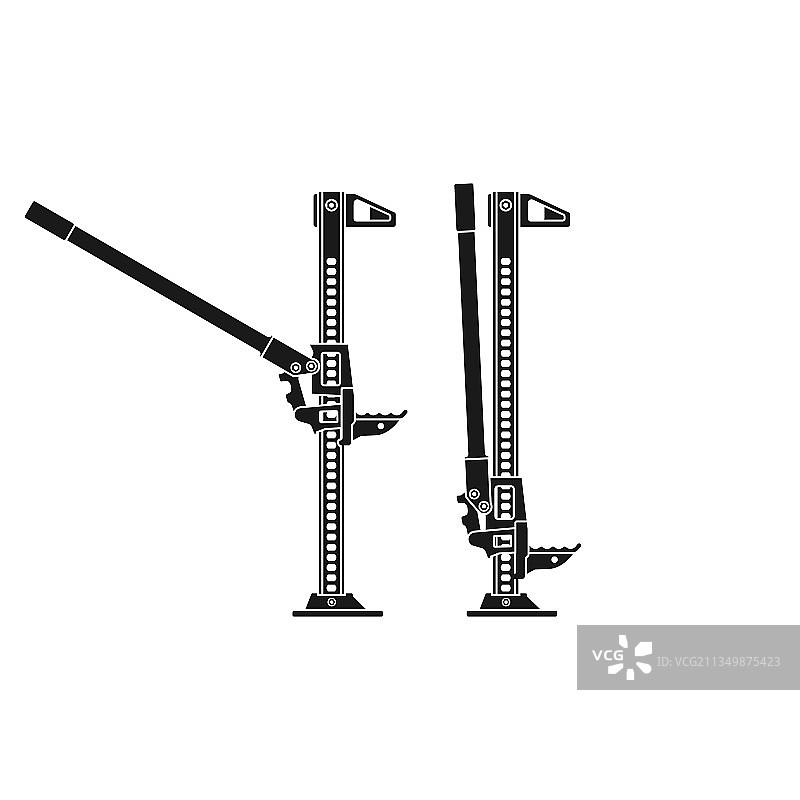 机械齿条齿轮千斤顶图标图片素材