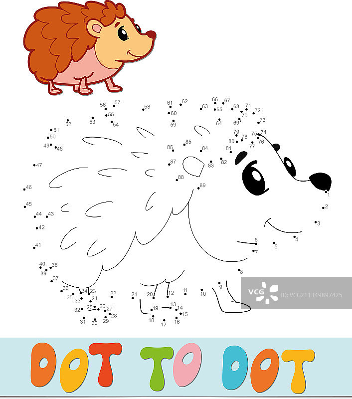 连接点益智游戏：刺猬图片素材