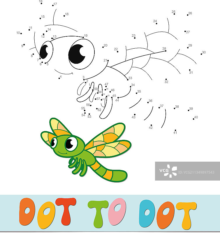 连接蜻蜓点的点对点益智游戏图片素材
