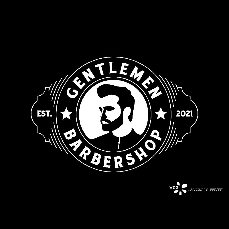 理发店标志设计图片素材