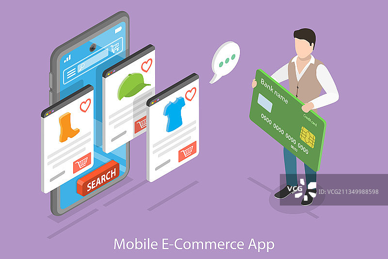 三维等距平面概念图片素材