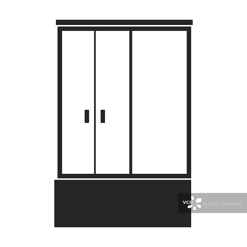 淋浴房黑色图标图片素材